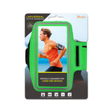 REIKO RUNNING ARMBAND WITH TOUCH SCREEN CASE 5.4X2.65X0.35 INCHES IN GREEN