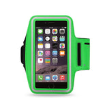 REIKO RUNNING ARMBAND WITH TOUCH SCREEN CASE 6X3X0.75 INCHES IN GREEN