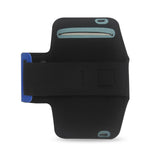 REIKO RUNNING ARMBAND WITH TOUCH SCREEN CASE 6X3X0.75 INCHES IN NAVY