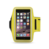 REIKO RUNNING ARMBAND WITH TOUCH SCREEN CASE 6X3X0.75 INCHES IN YELLOW