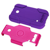 REIKO HUAWEI ASCEND 2 HYBRID HEAVY DUTY CASE IN KPURPLE