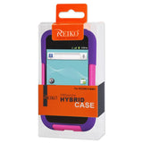 REIKO HUAWEI ASCEND 2 HYBRID HEAVY DUTY CASE IN KPURPLE