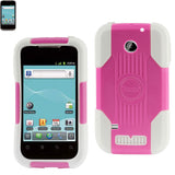 REIKO HUAWEI ASCEND 2 HYBRID HEAVY DUTY CASE IN KWHITE