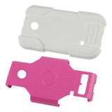 REIKO HUAWEI ASCEND 2 HYBRID HEAVY DUTY CASE IN KWHITE
