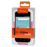REIKO HUAWEI ASCEND 2 HYBRID HEAVY DUTY CASE IN KWHITE