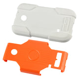 REIKO HUAWEI ASCEND 2 HYBRID HEAVY DUTY CASE IN ORANGE WHITE