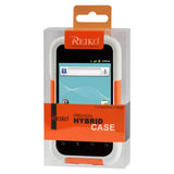 REIKO HUAWEI ASCEND 2 HYBRID HEAVY DUTY CASE IN ORANGE WHITE