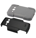 REIKO SAMSUNG GALAXY RING HYBRID HEAVY DUTY CASE IN GREY BLACK