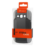 REIKO SAMSUNG GALAXY RING HYBRID HEAVY DUTY CASE IN GREY BLACK