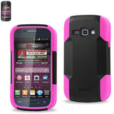 REIKO SAMSUNG GALAXY RING HYBRID HEAVY DUTY CASE IN HOT PINK BLACK
