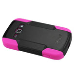 REIKO SAMSUNG GALAXY RING HYBRID HEAVY DUTY CASE IN HOT PINK BLACK