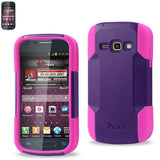 REIKO SAMSUNG GALAXY RING HYBRID HEAVY DUTY CASE IN HOT PINK PURPLE