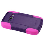 REIKO SAMSUNG GALAXY RING HYBRID HEAVY DUTY CASE IN HOT PINK PURPLE