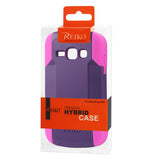 REIKO SAMSUNG GALAXY RING HYBRID HEAVY DUTY CASE IN HOT PINK PURPLE
