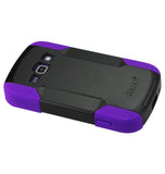 REIKO SAMSUNG GALAXY RING HYBRID HEAVY DUTY CASE IN PURPLE BLACK