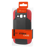 REIKO SAMSUNG GALAXY RING HYBRID HEAVY DUTY CASE IN RED BLACK