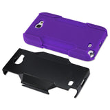 REIKO SAMSUNG GALAXY NOTE 2 HYBRID HEAVY DUTY CASE IN BLACK PURPLE