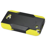 REIKO SAMSUNG GALAXY NOTE 2 HYBRID HEAVY DUTY CASE IN BLACK YELLOW