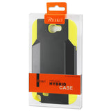 REIKO SAMSUNG GALAXY NOTE 2 HYBRID HEAVY DUTY CASE IN BLACK YELLOW