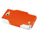 REIKO SAMSUNG GALAXY NOTE 2 HYBRID HEAVY DUTY CASE IN ORANGE WHITE
