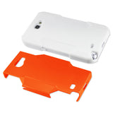 REIKO SAMSUNG GALAXY NOTE 2 HYBRID HEAVY DUTY CASE IN ORANGE WHITE