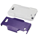 REIKO SAMSUNG GALAXY NOTE 2 HYBRID HEAVY DUTY CASE IN PURPLE WHITE