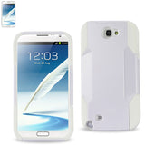 REIKO SAMSUNG GALAXY NOTE 2 HYBRID HEAVY DUTY CASE IN WHITE