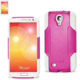 REIKO SAMSUNG GALAXY S4 HYBRID HEAVY DUTY CASE IN WHITE PINK