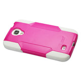 REIKO SAMSUNG GALAXY S4 HYBRID HEAVY DUTY CASE IN WHITE PINK