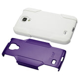 REIKO SAMSUNG GALAXY S4 HYBRID HEAVY DUTY CASE IN WHITE PURPLE