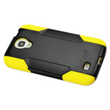 REIKO SAMSUNG GALAXY S4 HYBRID HEAVY DUTY CASE IN YELLOW BLACK