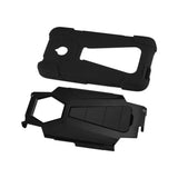 REIKO ALCATEL DAWN/ STREAK HYBRID HEAVY DUTY CASE WITH KICKSTAND IN BLACK
