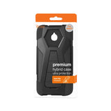 REIKO ALCATEL DAWN/ STREAK HYBRID HEAVY DUTY CASE WITH KICKSTAND IN BLACK