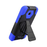 REIKO ALCATEL DAWN/ STREAK HYBRID HEAVY DUTY CASE WITH KICKSTAND IN NAVY BLACK