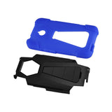 REIKO ALCATEL DAWN/ STREAK HYBRID HEAVY DUTY CASE WITH KICKSTAND IN NAVY BLACK
