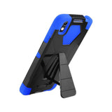 REIKO ALCATEL IDOL 4 HYBRID HEAVY DUTY CASE WITH KICKSTAND IN NAVY BLACK