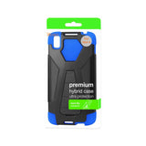 REIKO ALCATEL IDOL 4 HYBRID HEAVY DUTY CASE WITH KICKSTAND IN NAVY BLACK