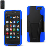 REIKO AMAZON FIRE PHONE HYBRID HEAVY DUTY CASE WITH KICKSTAND IN NAVY BLACK