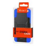 REIKO AMAZON FIRE PHONE HYBRID HEAVY DUTY CASE WITH KICKSTAND IN NAVY BLACK