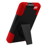 REIKO AMAZON FIRE PHONE HYBRID HEAVY DUTY CASE WITH KICKSTAND IN RED BLACK