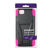 REIKO BLU STUDIO ENERGY HYBRID HEAVY DUTY CASE WITH KICKSTAND IN HOT PINK BLACK