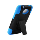 REIKO HTC ZARA HYBRID HEAVY DUTY CASE WITH KICKSTAND IN NAVY BLACK