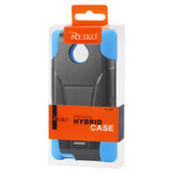 REIKO HTC 8XT HYBRID HEAVY DUTY CASE WITH KICKSTAND IN NAVY BLACK