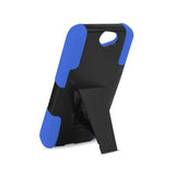 REIKO HTC ONE A9 HYBRID HEAVY DUTY CASE WITH KICKSTAND IN NAVY BLACK