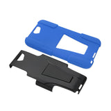 REIKO HTC ONE A9 HYBRID HEAVY DUTY CASE WITH KICKSTAND IN NAVY BLACK