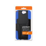 REIKO HTC ONE A9 HYBRID HEAVY DUTY CASE WITH KICKSTAND IN NAVY BLACK