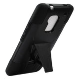 REIKO HTC ONE MAX HYBRID HEAVY DUTY CASE WITH KICKSTAND IN BLACK