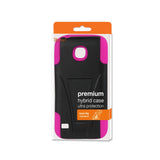 REIKO HUAWEI UNION HYBRID HEAVY DUTY CASE WITH KICKSTAND IN HOT PINK BLACK