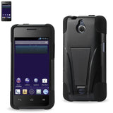 REIKO HUAWEI VALIANT HYBRID HEAVY DUTY CASE WITH KICKSTAND IN BLACK