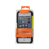 REIKO IPHONE 5/5S/SE HYBRID HEAVY DUTY CASE WITH KICKSTAND IN YELLOW BLACK